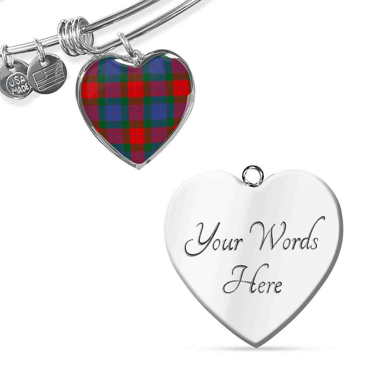 Scottish Mar Clan Tartan Bangle Heart Tartan Plaid 3
