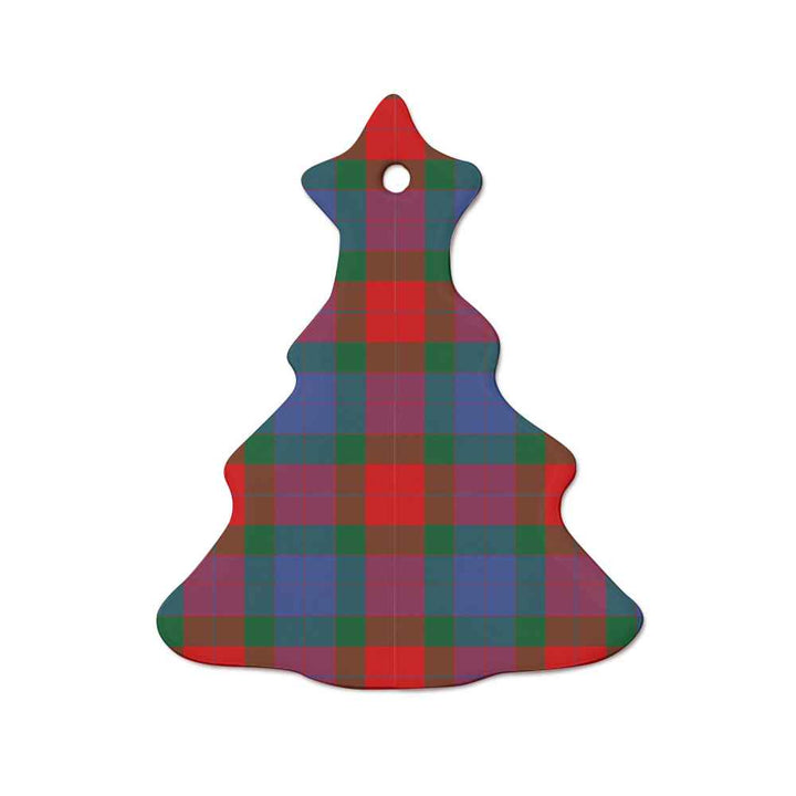 Scottish Mar Clan Tartan Ceramic Ornament  Tree Shape Tartan Plaid