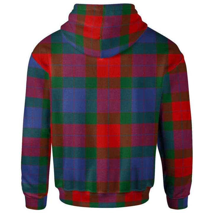 Scottish Mar Clan Tartan Hoodie Back Side Tartan Plaid