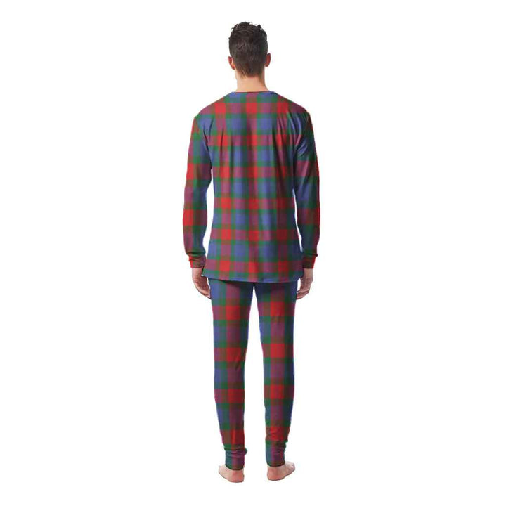 Scottish Mar Clan Tartan Pajama Set Men Back Side Tartan Plaid
