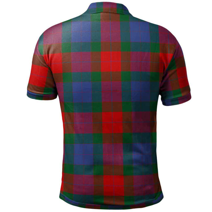 Scottish Mar Clan Tartan Polo Shirt Back Side Tartan Plaid