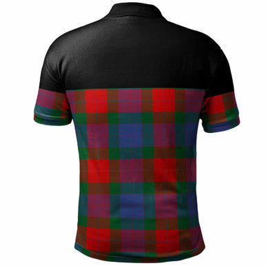 Scottish Mar Clan Tartan Polo Shirt - Horizontal Style Back Side Tartan Plaid