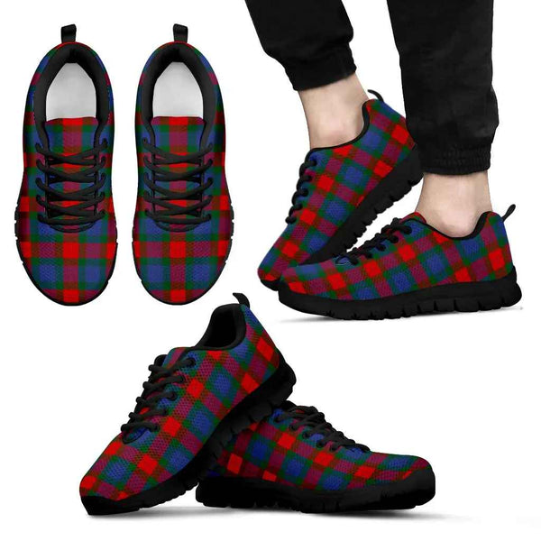 Scottish Mar Clan Tartan Sneakers Black Sole Tartan Plaid