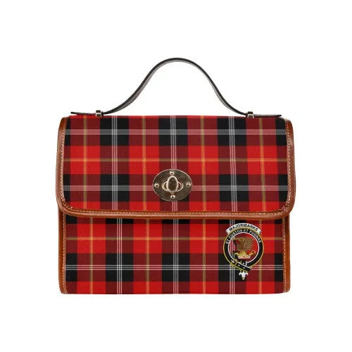 Scottish Marjoribanks Clan Crest Tartan Waterproof Canvas Bag Tartan Plaid 1