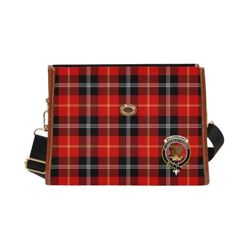 Scottish Marjoribanks Clan Crest Tartan Waterproof Canvas Bag Tartan Plaid 2