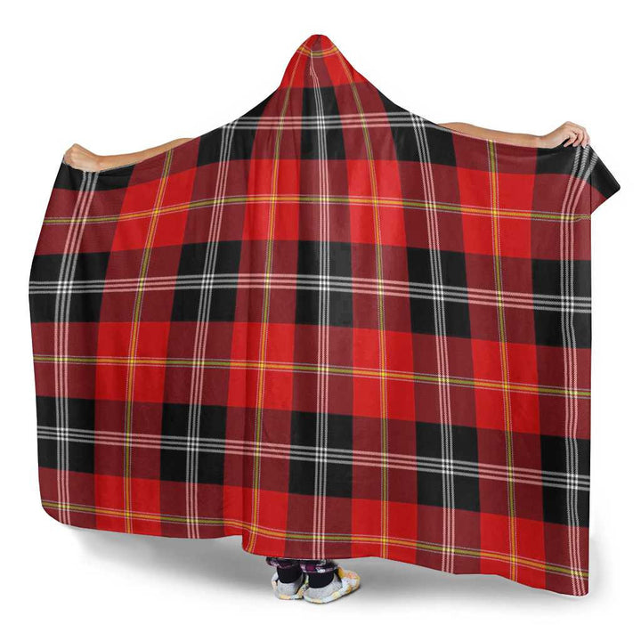 Scottish Marjoribanks Clan Tartan Hooded Blanket Tartan Plaid 3