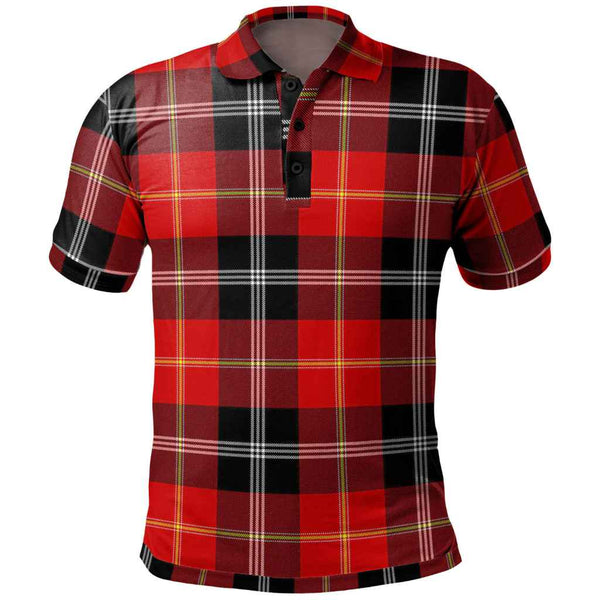 Scottish Marjoribanks Clan Tartan Polo Shirt Front Side Tartan Plaid