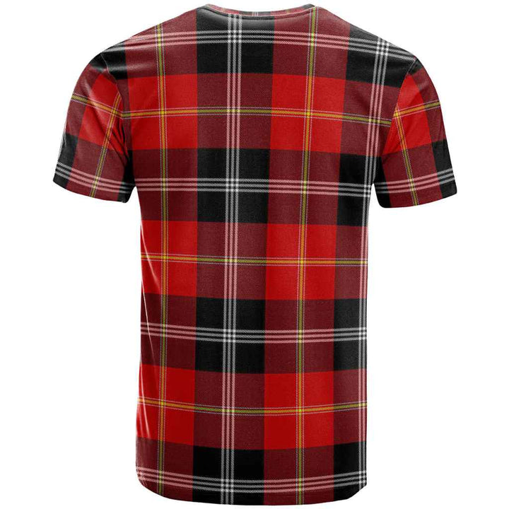 Scottish Marjoribanks Clan Tartan T-Shirt Back Side Tartan Plaid