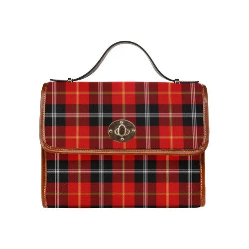 Scottish Marjoribanks Clan Tartan Waterproof Canvas Bag Tartan Plaid 1