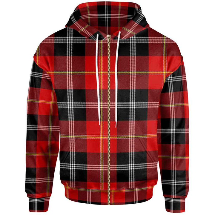 Scottish Marjoribanks Clan Tartan Hoodie Zip Tartan Plaid