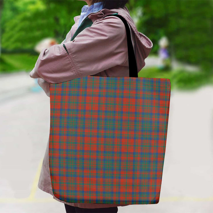 Scottish Matheson Ancient Clan Tartan Canvas Bag With Shoulder Strap Tartan Plaid 2