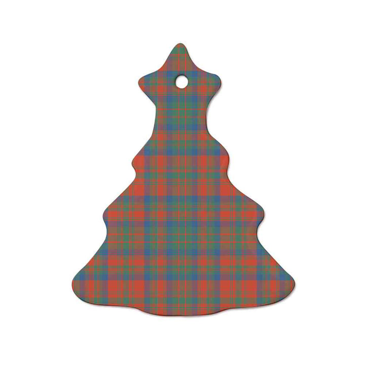 Scottish Matheson Ancient Clan Tartan Ceramic Ornament  Tree Shape Tartan Plaid