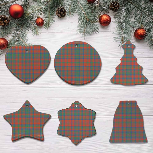Scottish Matheson Ancient Clan Tartan Ceramic Ornament All Tartan Plaid