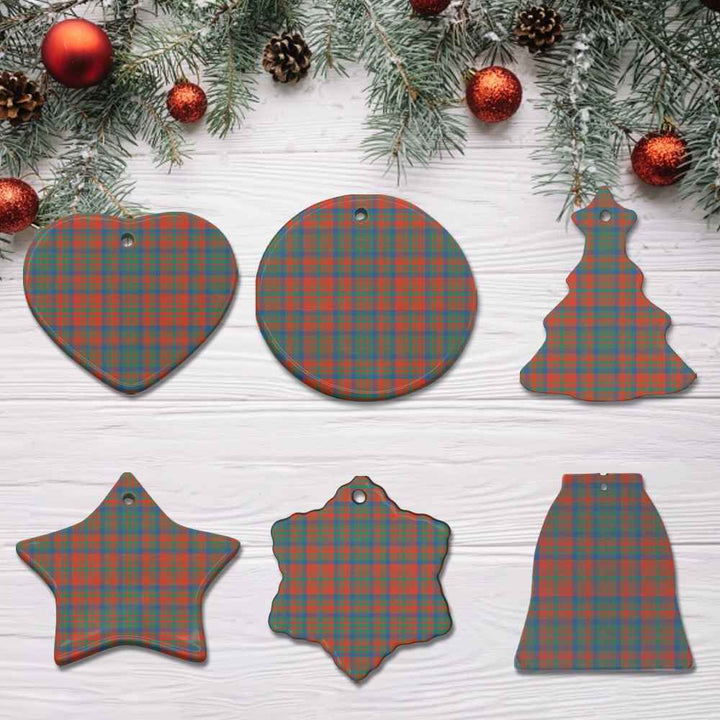 Scottish Matheson Ancient Clan Tartan Ceramic Ornament All Tartan Plaid