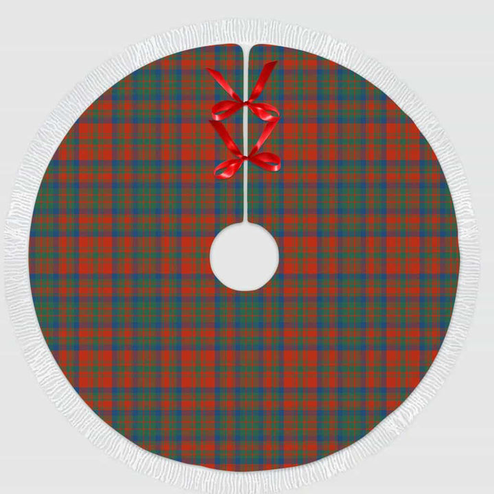 Scottish Matheson Ancient Clan Tartan Christmas Tree Skirt Tassels 1 Tartan Plaid