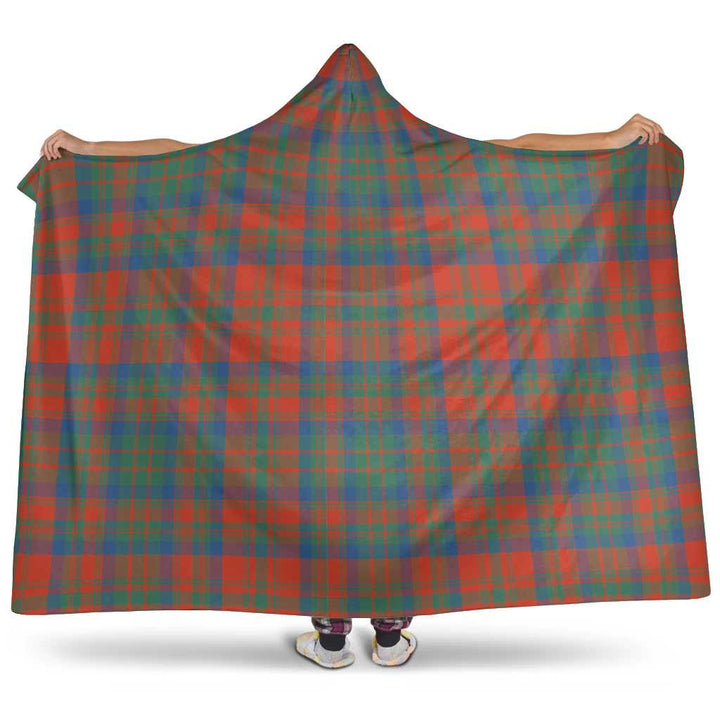 Scottish Matheson Ancient Clan Tartan Hooded Blanket Tartan Plaid 1
