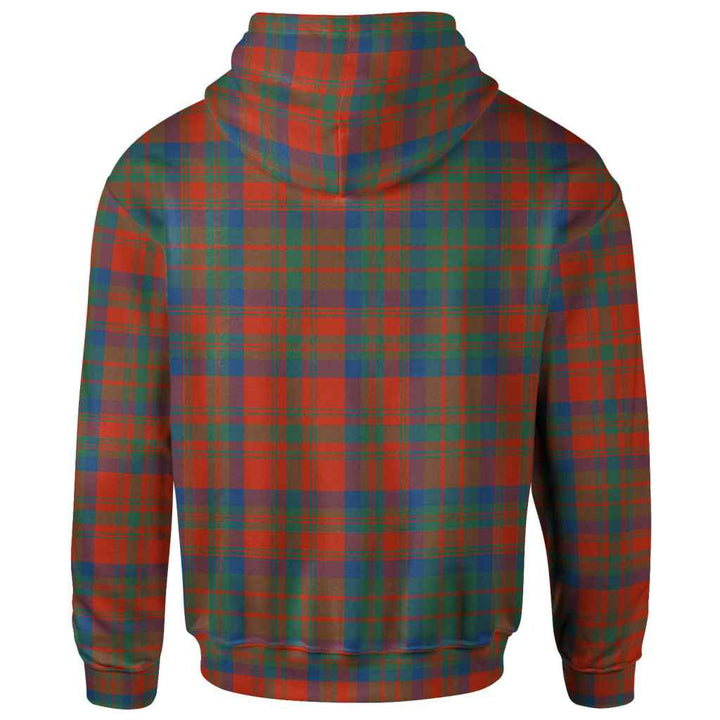 Scottish Matheson Ancient Clan Tartan Hoodie Back Side Tartan Plaid