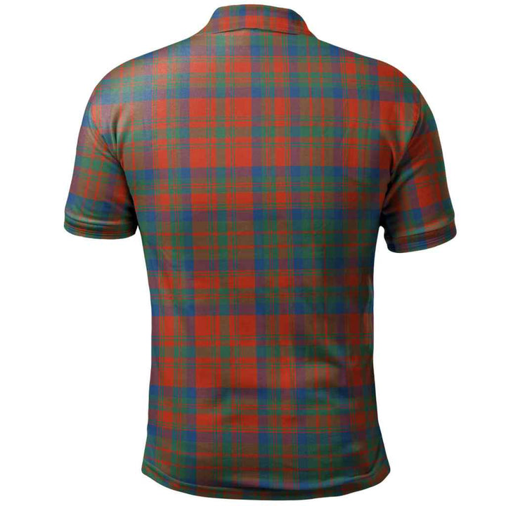Scottish Matheson Ancient Clan Tartan Polo Shirt Back Side Tartan Plaid