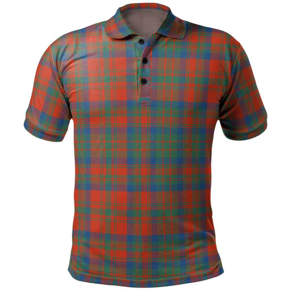 Scottish Matheson Ancient Clan Tartan Polo Shirt Front Side Tartan Plaid