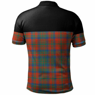 Scottish Matheson Ancient Clan Tartan Polo Shirt - Horizontal Style Back Side Tartan Plaid
