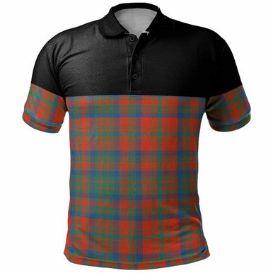 Scottish Matheson Ancient Clan Tartan Polo Shirt - Horizontal Style Front Side Tartan Plaid