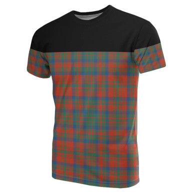 Scottish Matheson Ancient Clan Tartan T-Shirt Horizontal Style Front Side Tartan Plaid