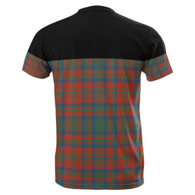 Scottish Matheson Ancient Clan Tartan T-Shirt Horizontal Style Back Side Tartan Plaid