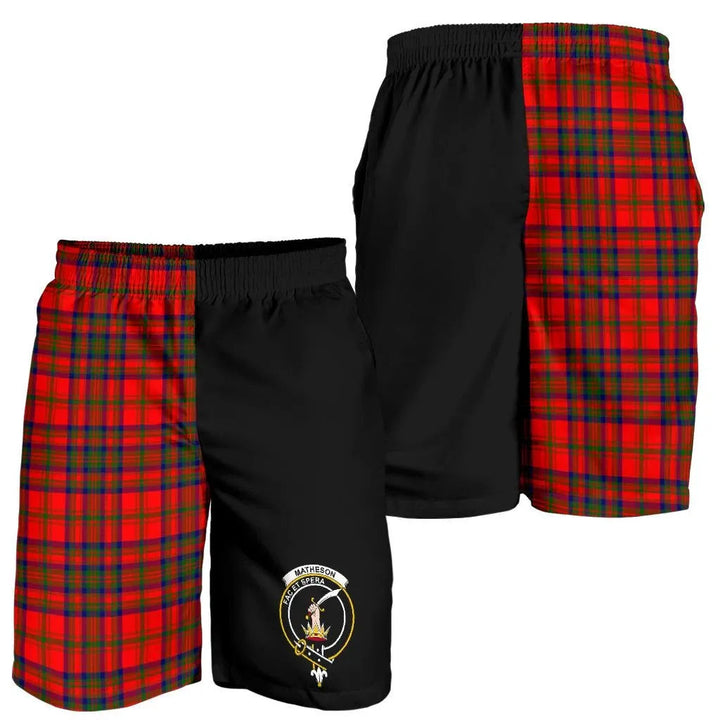 Scottish Matheson Clan Crest Tartan Half of Me Men's Shorts