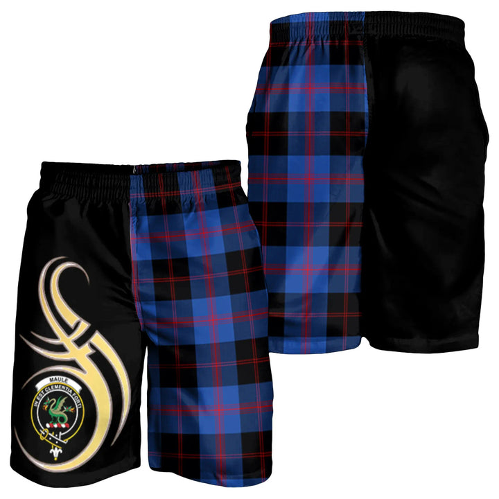 Scottish Maule Clan Crest Tartan Believe in Me Men's Shorts