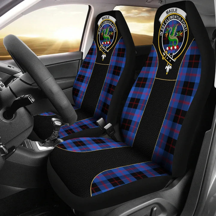 Scottish Maule Clan Crest Tartan Car Seat Covers - Special Style 1