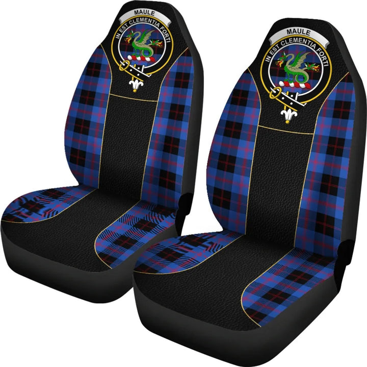 Scottish Maule Clan Crest Tartan Car Seat Covers - Special Style 2