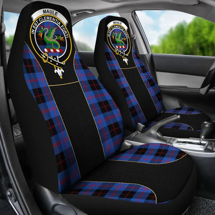 Scottish Maule Clan Crest Tartan Car Seat Covers - Special Style 3