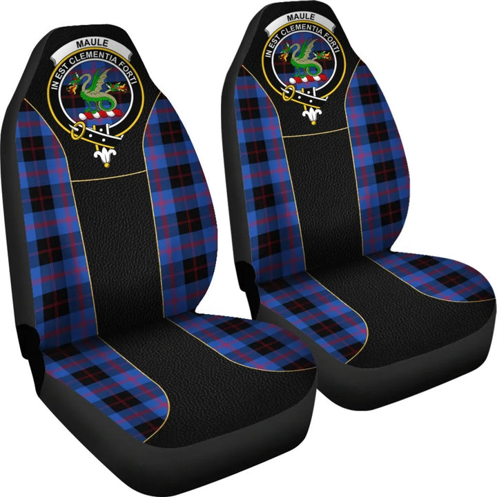 Scottish Maule Clan Crest Tartan Car Seat Covers - Special Style 4