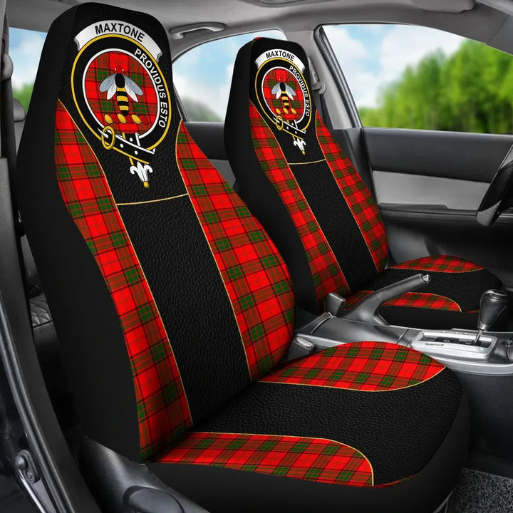 Scottish Maxtone Clan Crest Tartan Car Seat Covers - Special Style 3