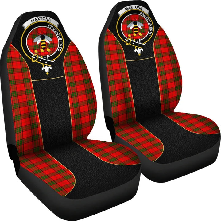 Scottish Maxtone Clan Crest Tartan Car Seat Covers - Special Style 4