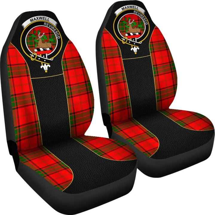 Scottish Maxwell Clan Crest Tartan Car Seat Covers - Special Style 4