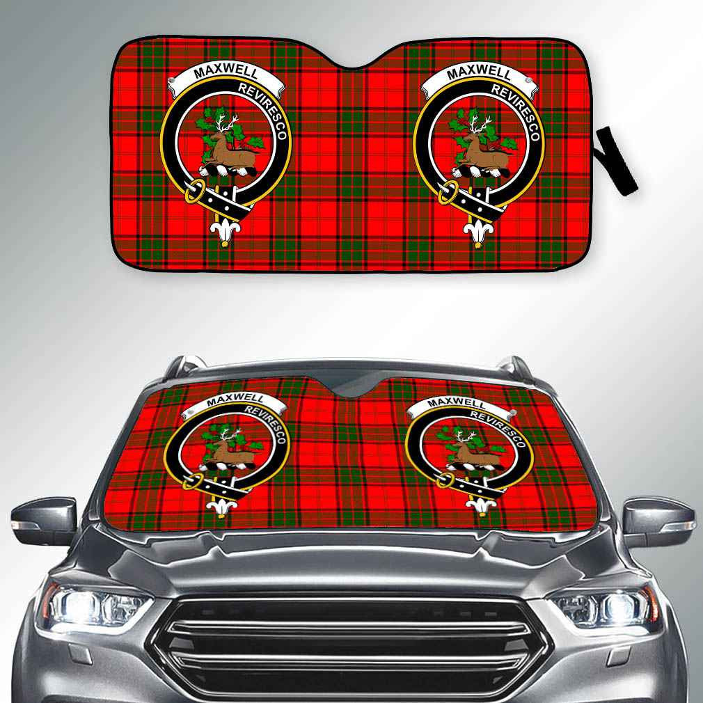 Scott Green Modern Tartan Car Sun Shade - 2 Pieces