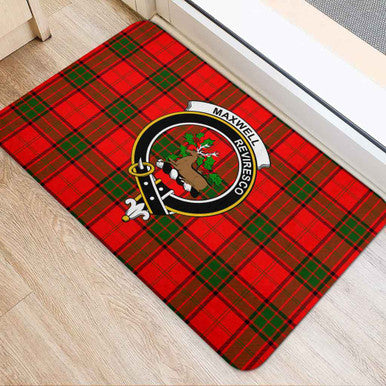 Scottish Maxwell Clan Crest Tartan Door Mat Tartan Plaid 2