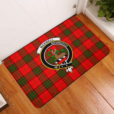 Scottish Maxwell Clan Crest Tartan Door Mat Tartan Plaid 3