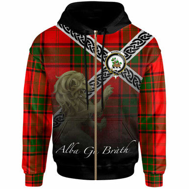 Scottish Maxwell Clan Crest Tartan Hoodie - Scotland Lion Zip-up Tartan Plaid