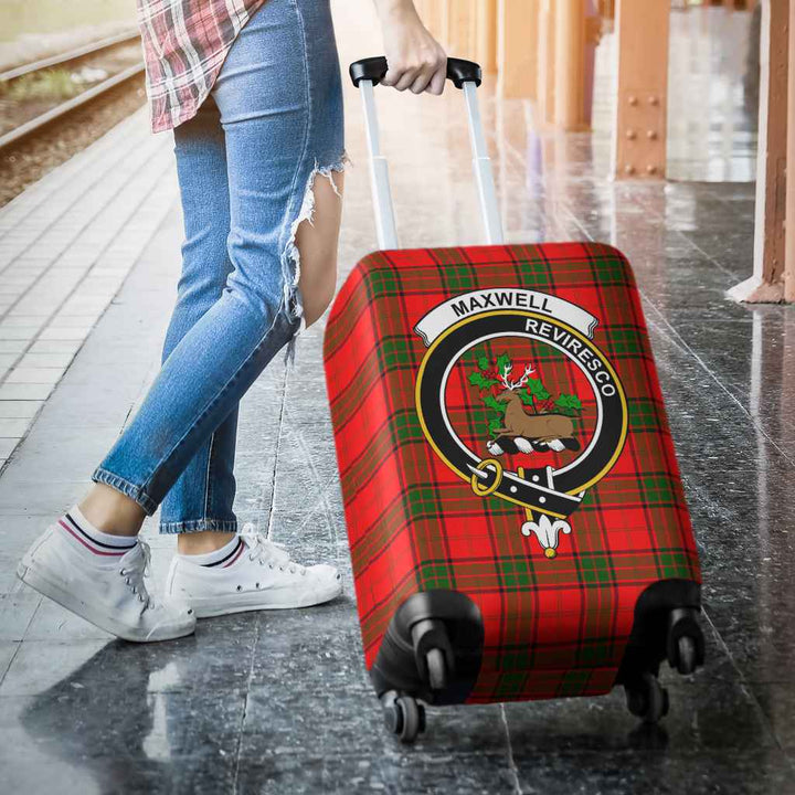 Scottish Maxwell Clan Crest Tartan Luggage Cover Tartan Plaid 3