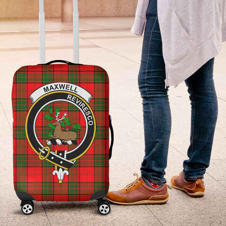 Scottish Maxwell Clan Crest Tartan Luggage Cover Tartan Plaid 4