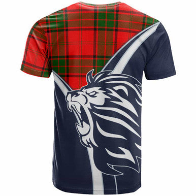 Scottish Maxwell Clan Crest Tartan T-Shirt - Scottish Flag With Lion Back Side Tartan Plaid