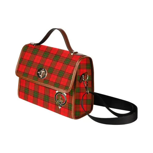 Scottish Maxwell Clan Crest Tartan Waterproof Canvas Bag Tartan Plaid 4