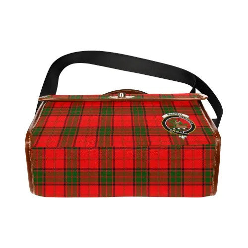 Scottish Maxwell Clan Crest Tartan Waterproof Canvas Bag Tartan Plaid 5