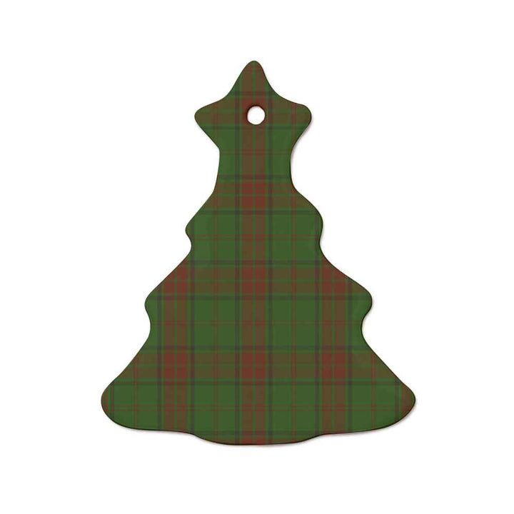 Scottish Maxwell Hunting Clan Tartan Ceramic Ornament  Tree Shape Tartan Plaid
