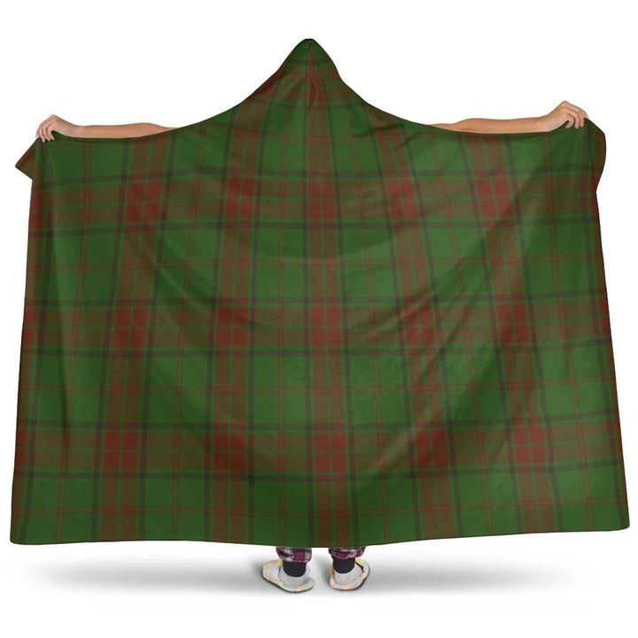 Scottish Maxwell Hunting Clan Tartan Hooded Blanket Tartan Plaid 1