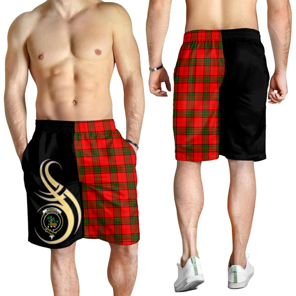 Scottish Maxwell Modern Clan Crest Tartan Believe in Me Men's Shorts