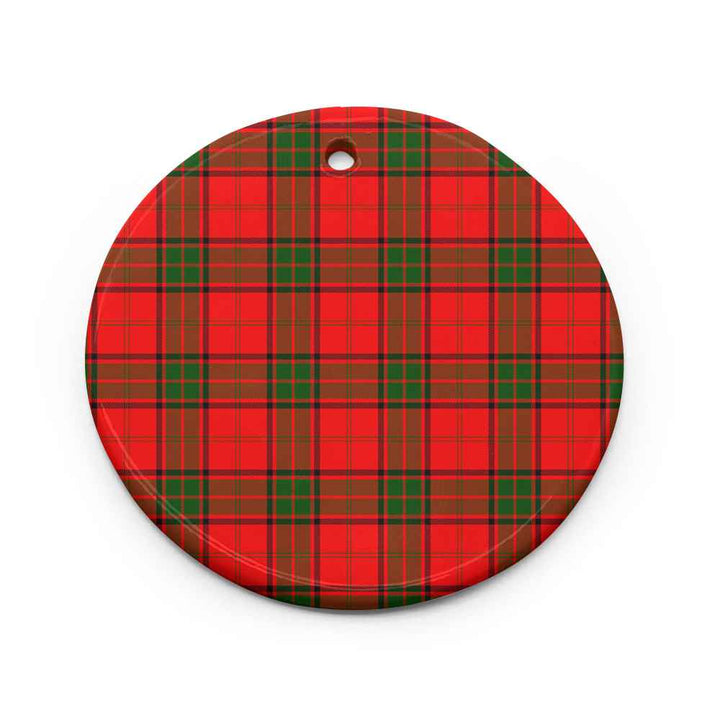Scottish Maxwell Modern Clan Tartan Ceramic Ornament Circle Shape Tartan Plaid