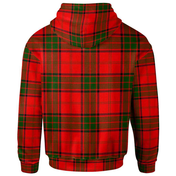 Scottish Maxwell Modern Clan Tartan Hoodie Back Side Tartan Plaid